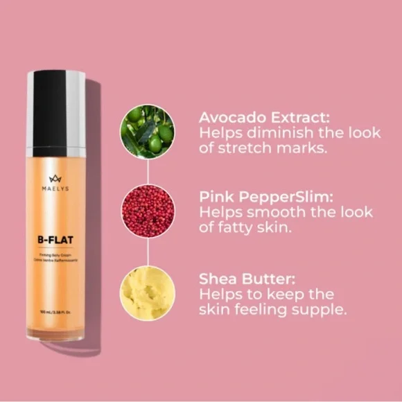 $35❤️‍🔥 ONLY 1! Maelys Cosmetics B-Flat Belly Firming Cream 🧴 NEW Firming - Picture 3 of 10
